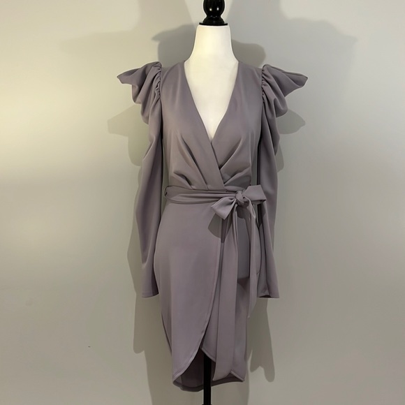 A3 Design Lilac Long Sleeved Dress - Picture 1 of 12